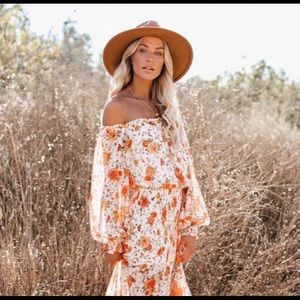 VICI Live for Sunsets Smoked Maxi Dress